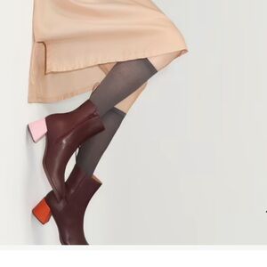 NWT RETAIL $275 Two-Tone Ankle Boots size 9.5 Brand CAMPER